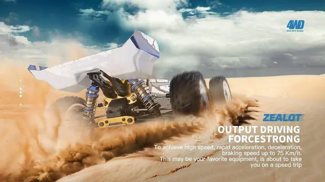 Alt view image 6 of 7 - 144010 124016/124017 V2 Brushless Truck 75KMH 1/12 AWD 4X4 High Speed RC Car Off-Road Buggy 124017V2-2L2200