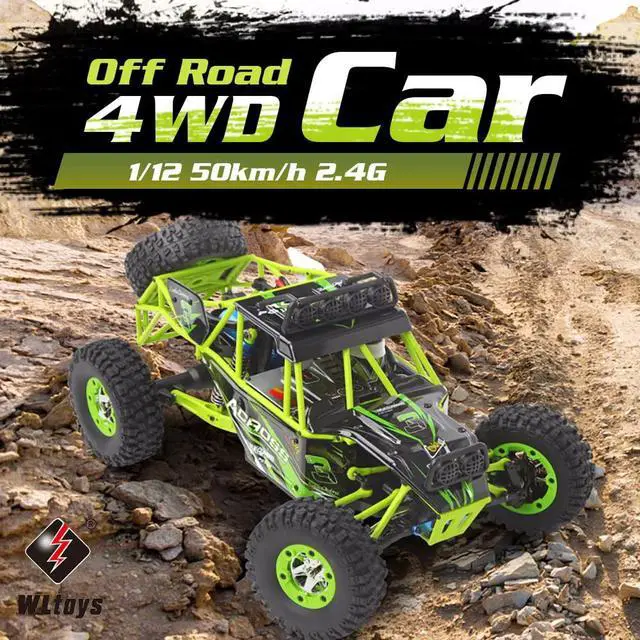 Alt view image 5 of 6 - 12427 RC Car 4WD 1/12 2.4G 50KM/H High Speed Monster Vehicle Remote Control Car RC Buggy Off-Road Car (12427 1B)