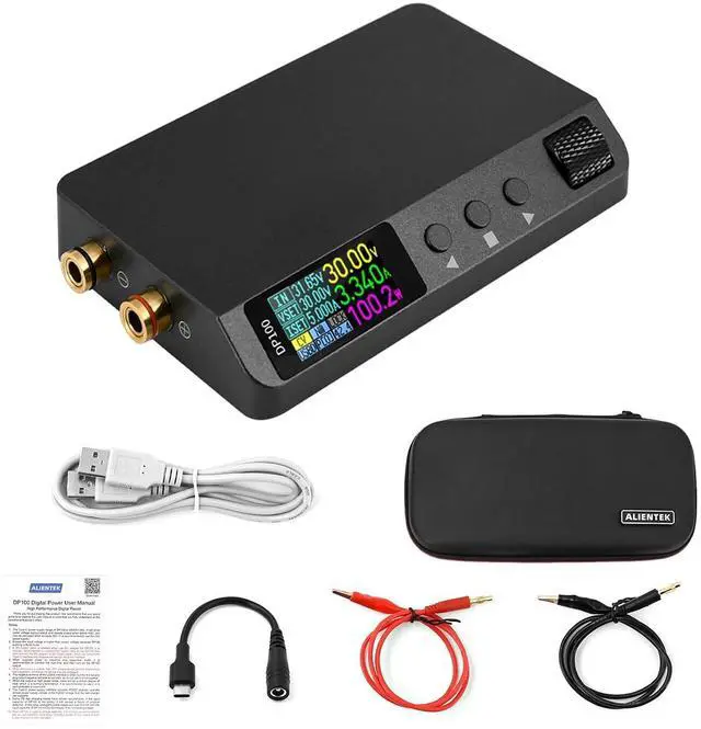 Main image of DP100 DC Power Supply Variable, 30V 5A Bench Supply, Adjustable Regulated Digits Display Mini Portable Lab Voltage Regulator Switch 100W (DP100-1)