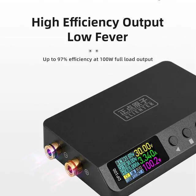 Alt view image 2 of 7 - DP100 Pocket Digital DC Power Supply, 0.01V/1mA High Precision 30V 5A Programmable Bench Supply, PD/QC Fast Charge, PC Software, Overload Protection(DP100-C2C)