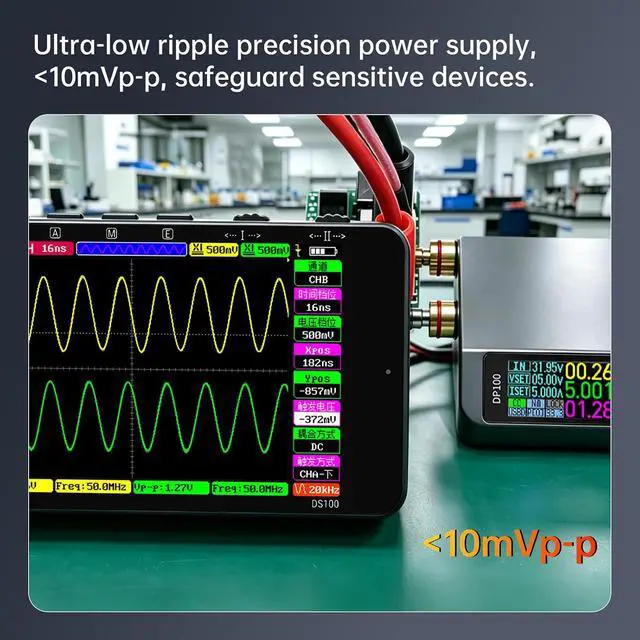 Alt view image 3 of 7 - DP100 Pocket Digital DC Power Supply, 0.01V/1mA High Precision 30V 5A Programmable Bench Supply, PD/QC Fast Charge, PC Software, Overload Protection(DP100-C2C)