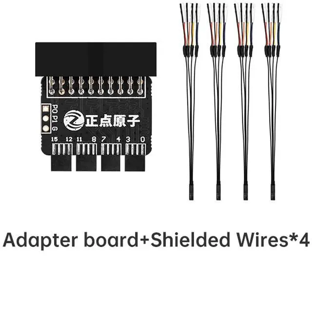 Alt view image 4 of 7 - Set Universal Chip Micro IC Clamp SOP SOIC TSOP MSOP SSOP SMD IC Test Clip Socket Adpter Programmer for Logic Analyzer Shielded Wire Adapter Board (OCDL16 x1-Wire x4)