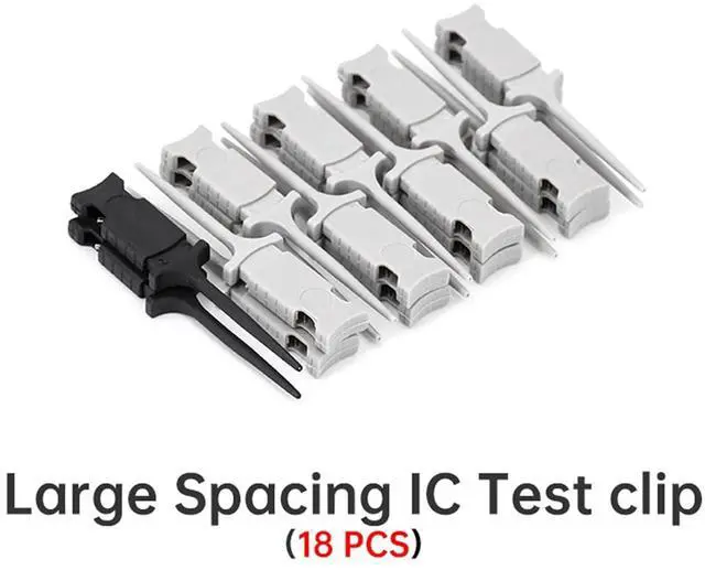 Alt view image 7 of 7 - Set Universal Chip Micro IC Clamp SOP SOIC TSOP MSOP SSOP SMD IC Test Clip Socket Adpter Programmer for Logic Analyzer Shielded Wire Adapter Board (OCDL16 x1-Wire x4)