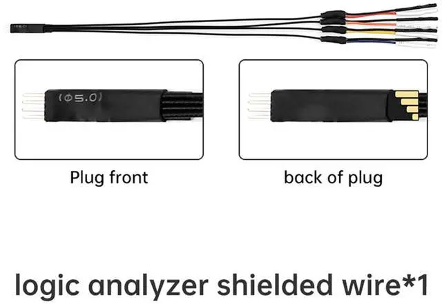 Alt view image 5 of 7 - Set Universal Chip Micro IC Clamp SOP SOIC TSOP MSOP SSOP SMD IC Test Clip Socket Adpter Programmer for Logic Analyzer Shielded Wire Adapter Board (OCDL16 x1-Wire x4)