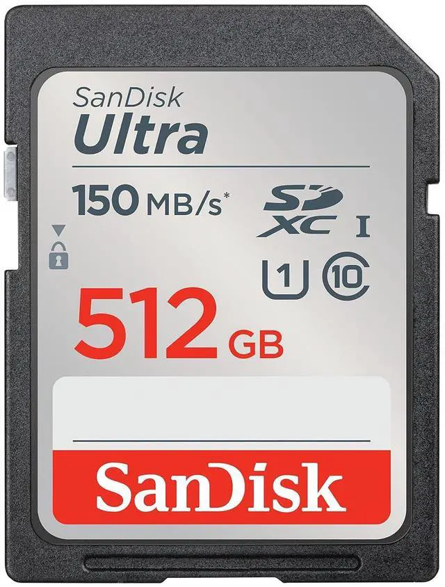 Main image of 512GB Ultra SDXC UHS-I Memory Card - Up to 150MB/s, C10, U1, Full HD, SD Card - SDSDUNC-512G-GN6IN