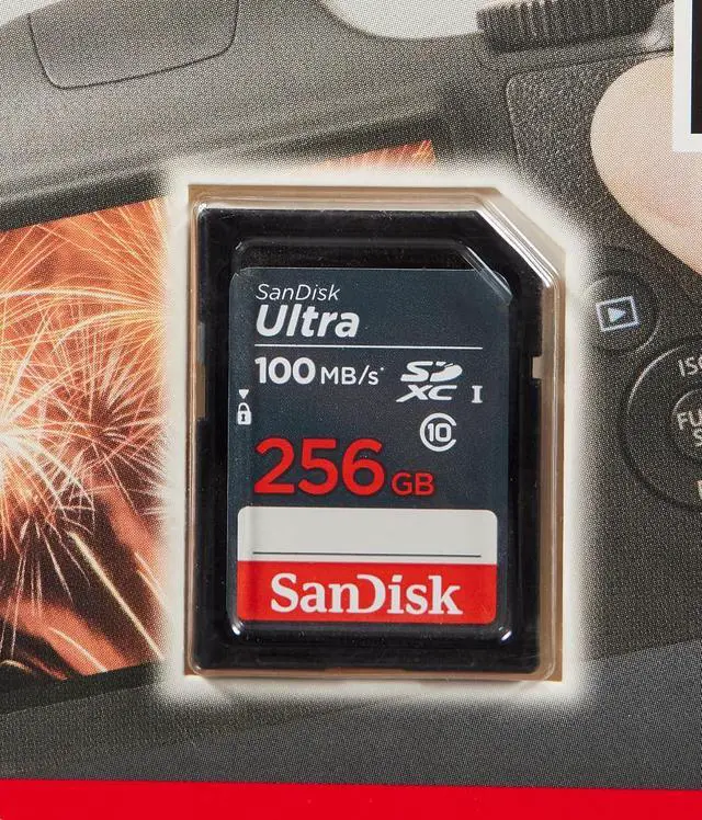 Alt view image 2 of 3 - Ultra 256GB SDXC Memory Card, up to 100MB/s, Class 10, Black/Grey