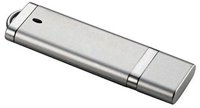 Main image of Standard 128MB USB 2.0 Silver Pen Drive w/Cap (128 Megabyte, Not Gigabyte) (5 Pack)