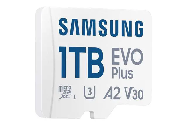 Alt view image 3 of 4 - EVO Plus microSD Memory Card + Adapter 1TB Micro SDXC, up to 160MB/s, UHS I, C10, U3, V30, A2 for Gaming Devices, Android Tablets and Smartphones, Memory Card MB-MC1T0SA/CA [Canada