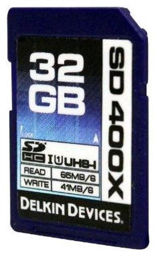 Main image of Delkin 32GB 400X SDHC UHS-I Memory Card (DDSD400-32GB)