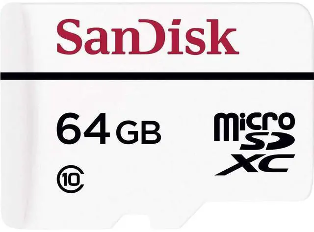 Main image of High Endurance Video Monitoring Card with Adapter 64GB (SDSDQQ-064G-G46A), White
