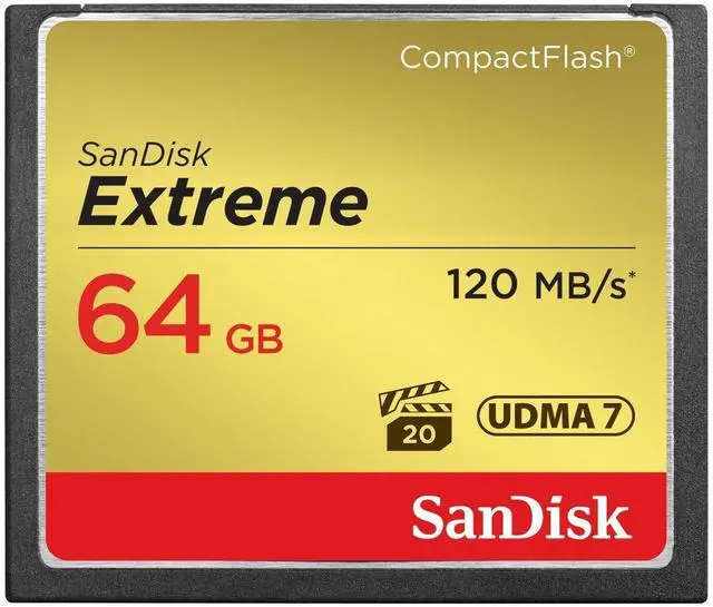 Main image of B00EZE6V50 SanDisk Extreme 64GB Compact Flash Memory Card