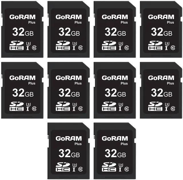 Main image of Plus 32GB SDHC Class 10 Camera Memory Card r90MB/s Bulk Packaging (10 Pack, 32, GB)