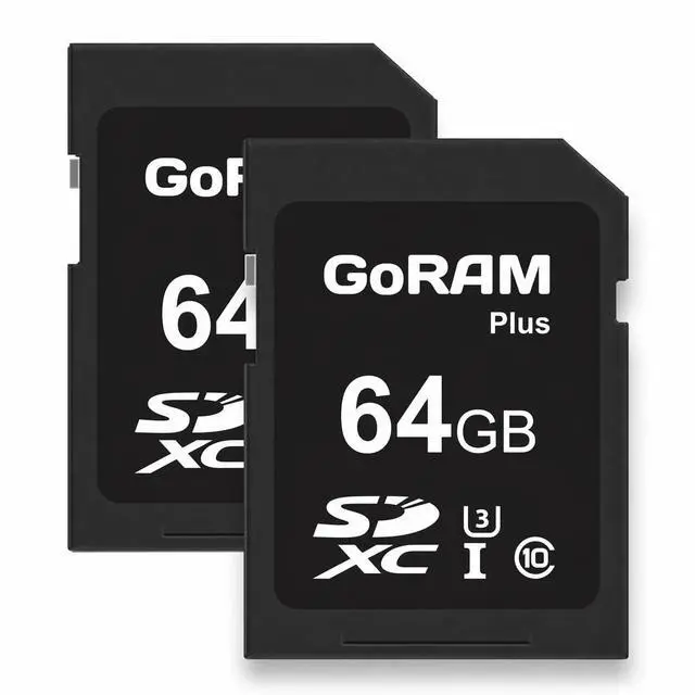 Main image of Plus 64GB SDXC Class 10 Camera Memory Card r90MB/s Bulk Packaging (2 Pack, 64, GB)