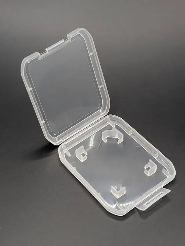 Main image of (10 Pack) Clear Hard Plastic Case Holder for SD/SDHC/SDXC Cards (Case Only, Memory Card Not Included)