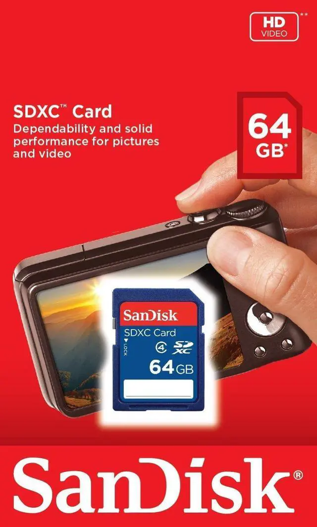 Alt view image 2 of 2 - 64GB (10 Pack) SDXC Class 4 Flash Memory Card SDSDB-064G Bundle with (1) GoRAM Card Reader