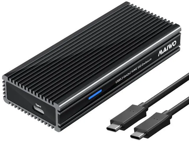 Main image of M.2 NVMe SSD Enclosure 20Gbps USB3.2 GEN2x2, NVMe to USB Adapter Reader Support Thunderbolt3/4 USB4/3.2/3.1/3.0 Aluminum Case 8TB Capacity
