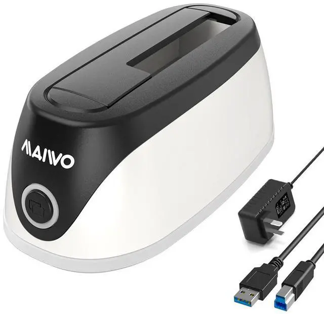 Main image of Hard Drive Docking Station for 2.5 3.5 Inch SATA HDD SSD, 24TB Capacity, 12V 2A Power Supply, USB 3.0 to External Hard Drive Adapter Reader Case