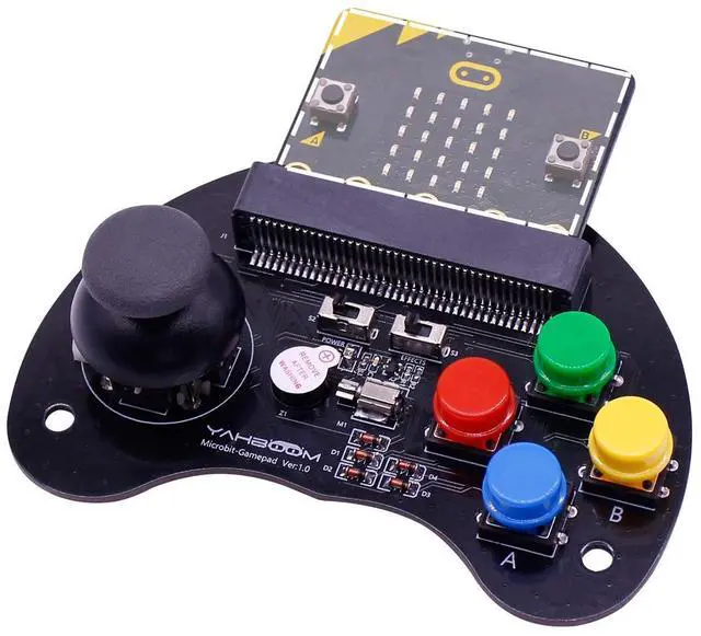Main image of Micro Bit Robotic Control Handle Game STEM Education Graphic Compatible with Micro:bit V2 V1.5 for Kids (Handle Without BBC v2)