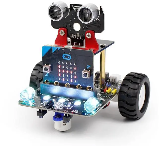 Main image of Education BBC Micro:bit Coding Robot Car Kit for Kids to Programmable DIY Toys for 12+ (Without Micro:bit)