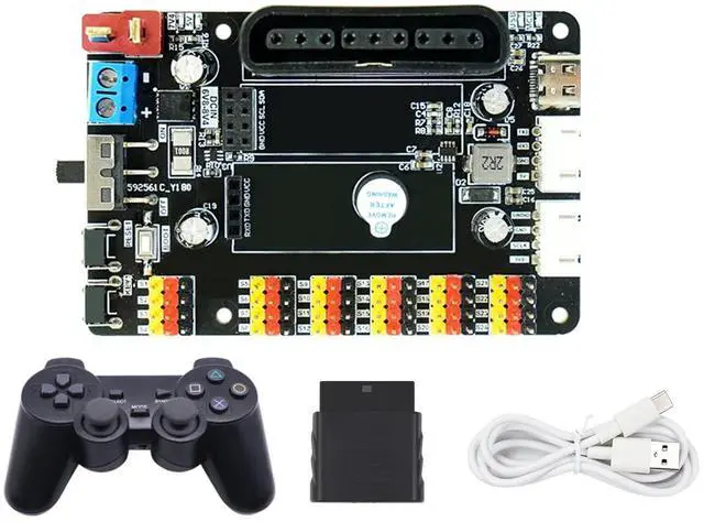 Main image of Servo Motor Tester Board Module Controller with PS2 USB Controller Over-Current Protection USB Port for Robot DIY (24 Channel with Handle)