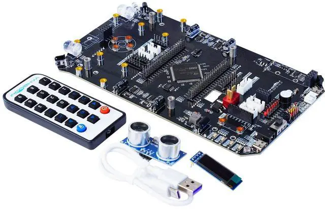 Main image of Smart Car with Multifunctional Development 2in1 STM32F103ZET6 DIY Programming Electronics Project Ranging, Following, Line Patrol (Expansion Board)