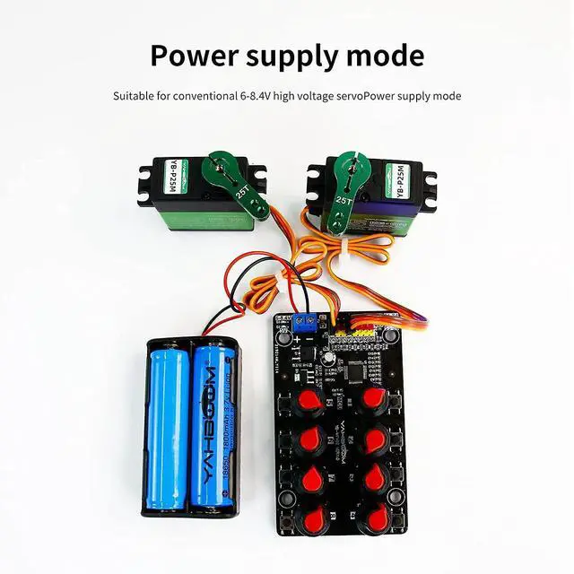 Alt view image 5 of 7 - RC Servo Tester 8 Channels Servo Motors Controller Centering Tool with Over-Current Protection, 2 Control Modes Support Manual Adjustment Courier Return Overcurrent Test (Servo Tester 8 chan)