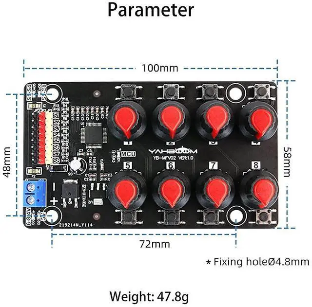 Alt view image 7 of 7 - RC Servo Tester 8 Channels Servo Motors Controller Centering Tool with Over-Current Protection, 2 Control Modes Support Manual Adjustment Courier Return Overcurrent Test (Servo Tester 8 chan)