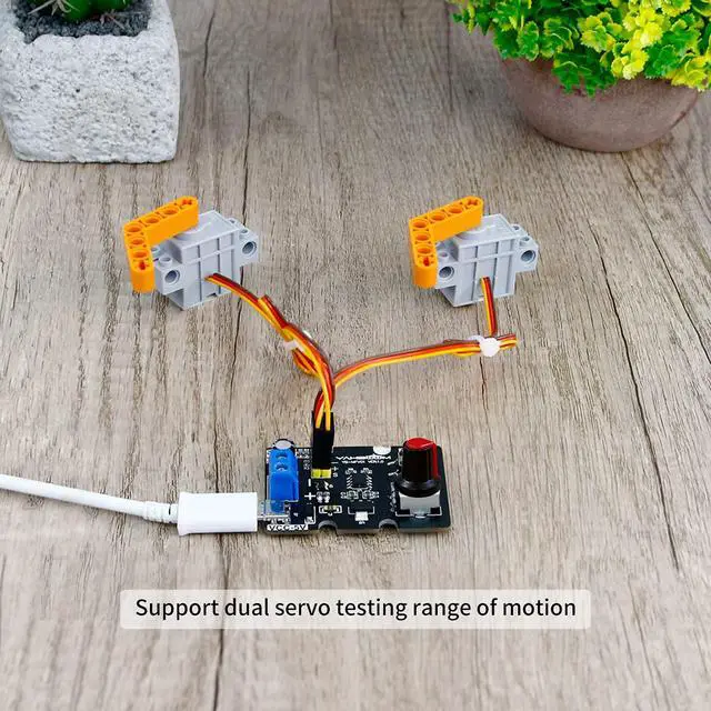 Alt view image 4 of 7 - RC Servo Tester Channels Servo Motors Controller Centering Tool with Over-Current Protection, 2 Control Modes Support Manual Adjustment Courier Return Overcurrent Test (Servo Tester 1 chan)