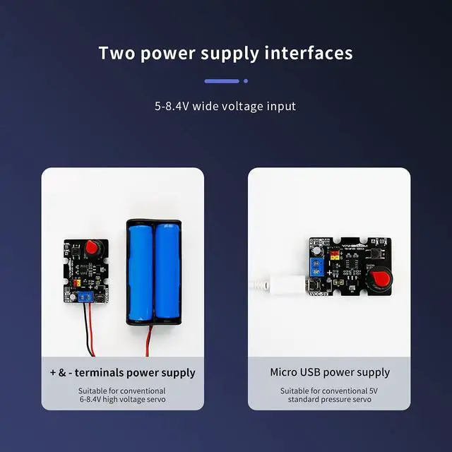 Alt view image 5 of 7 - RC Servo Tester Channels Servo Motors Controller Centering Tool with Over-Current Protection, 2 Control Modes Support Manual Adjustment Courier Return Overcurrent Test (Servo Tester 1 chan)