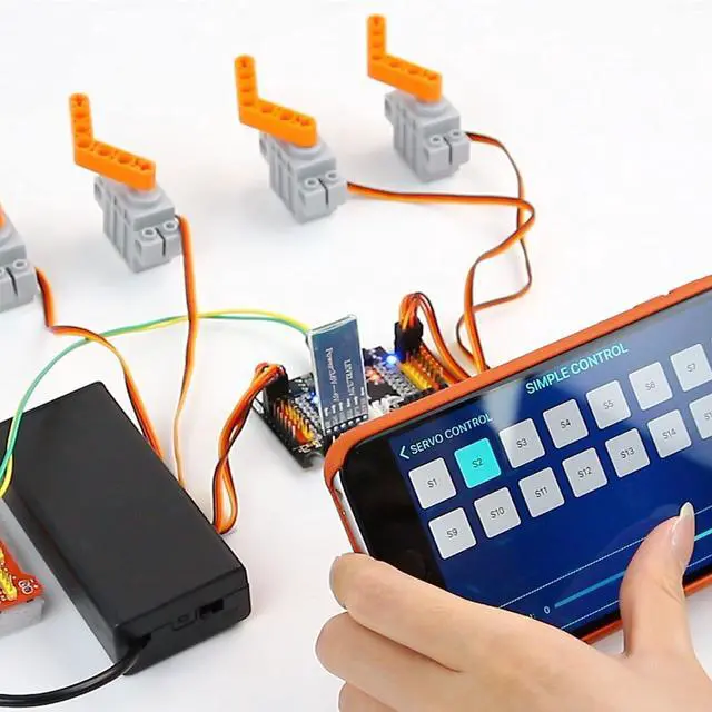 Alt view image 6 of 7 - RC Servo Tester 16 Channels Servo Motors Controller Centering Tool with Over-Current Protection, 2 Control Modes Support Manual Adjustment Courier Return Overcurrent Test (Servo tester16 chan)