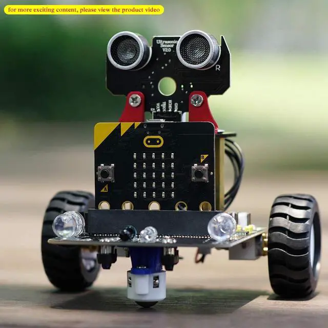 Alt view image 7 of 7 - Education BBC Micro:bit Coding Robot Car Kit for Kids to Programmable DIY Toys for 12+ (Without Micro:bit)