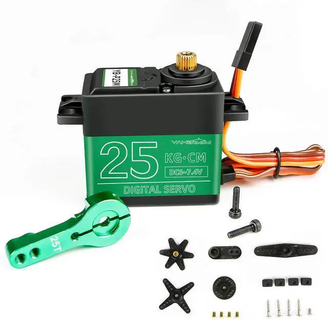 Alt view image 5 of 7 - 25KG High Torque Digital Servo Full Metal Gear Servo Motor for RC Model DIY Waterproof Control Angle 180° DS3218MG (25kg servo)