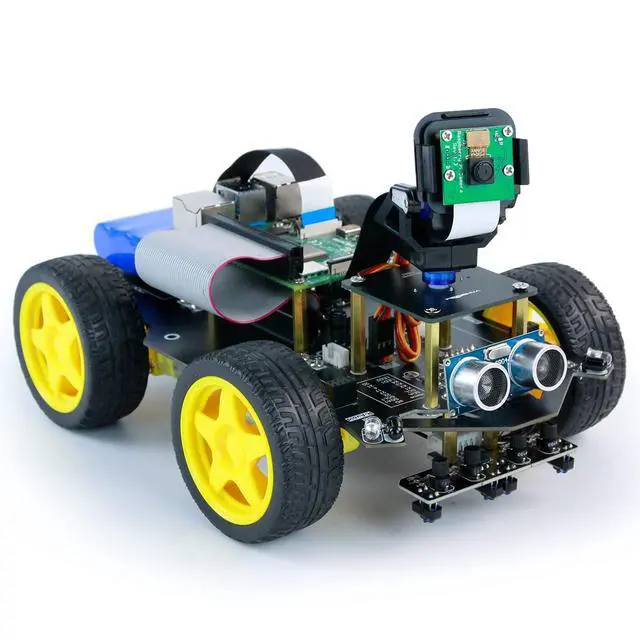 Alt view image 7 of 7 - Tire Wheel 4pcs Rubber Tyres 2.6in Tyres Model Gear Parts with Convex Wheel Hub for Programmable Smart RC Robot Car