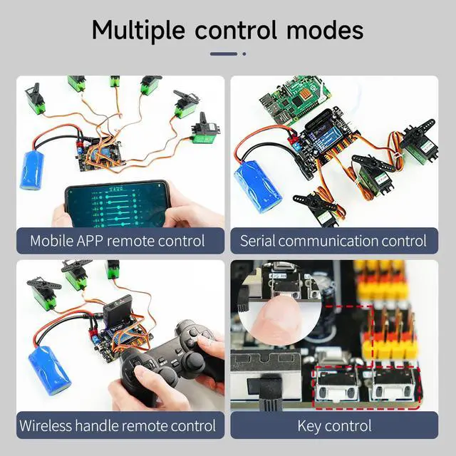 Alt view image 4 of 7 - RC Digital Servo Tester 24 Channels Dual PWM Servo Control Debugging Board for DIY Smart Robotics(24 chan servo Tester)