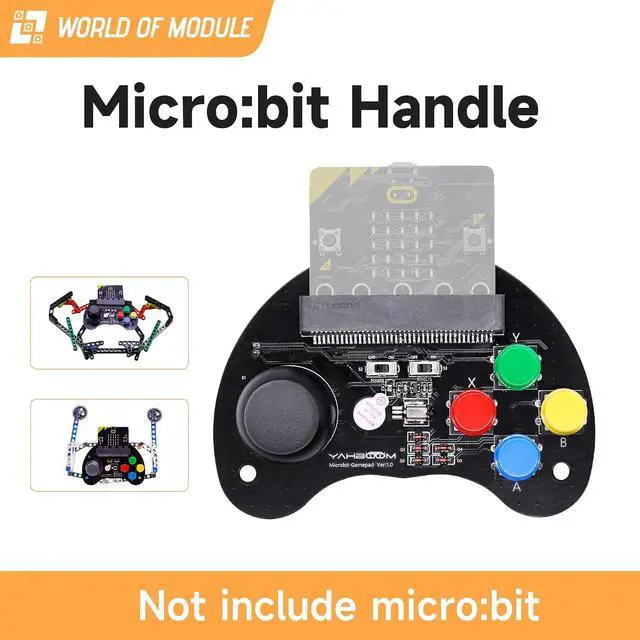 Alt view image 5 of 7 - Micro Bit DIY Stem Science Robot Car Kit for Kids Children with Handle Game for Children's Day Gift, School Summer Camp,