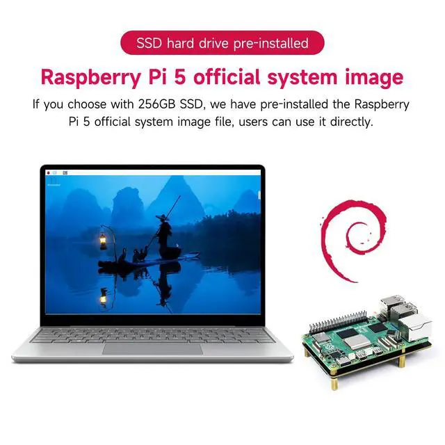 Alt view image 2 of 7 - M.2 NVMe to PCIe Adapter M.2 HAT+ for Raspberry Pi5 Support M.2 NVMe SSD 2230 2242 2260 2280 Support Install Pi5 Heatsink with 256GB M.2 SSD Nvme (PCIe Adapter+256GB SSD)