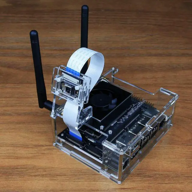 Alt view image 7 of 7 - Jetson Orin Super/Xavier NX Case Acrylic Protective Case Strong and Transparent Precise Hole Design (Without Antenna)