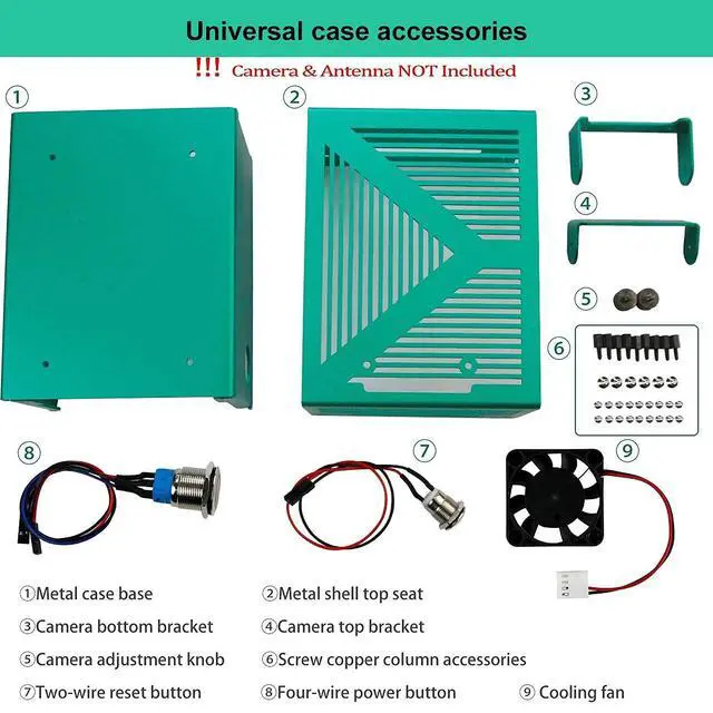 Alt view image 2 of 7 - Jetson Nano Aluminum Alloy Case Compatible with Orin Nano Super, Orin NX Super Metal Case with Cooling Fan Reasonable (Antennas, Camera Not Included)