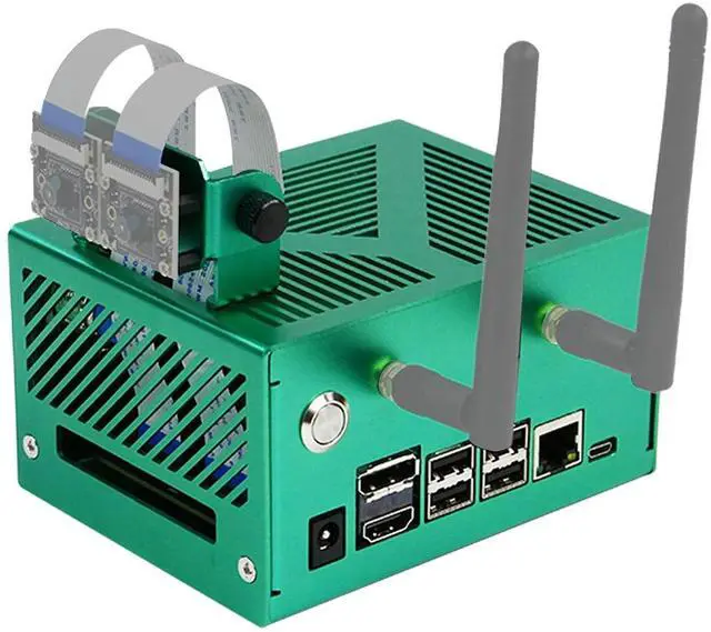 Main image of Jetson Nano Aluminum Alloy Case Compatible with Orin Nano Super, Orin NX Super Metal Case with Cooling Fan Reasonable (Antennas, Camera Not Included)