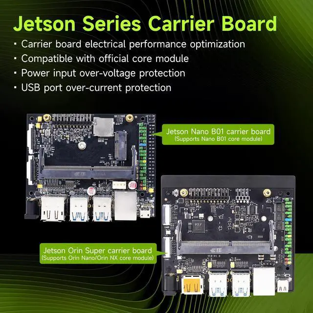 Alt view image 6 of 7 - Jetson Nano 4GB Carrier Board Based On Jetson Nano 4GB SUB/B01 Core Module, Electronic Project Development