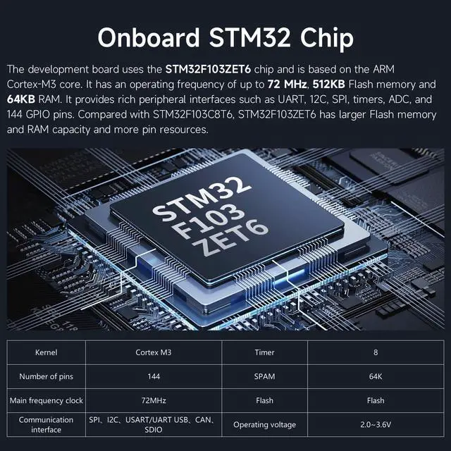Alt view image 3 of 7 - Smart Car with Multifunctional Development 2in1 STM32F103ZET6 DIY Programming Electronics Project Ranging, Following, Line Patrol (Expansion Board)