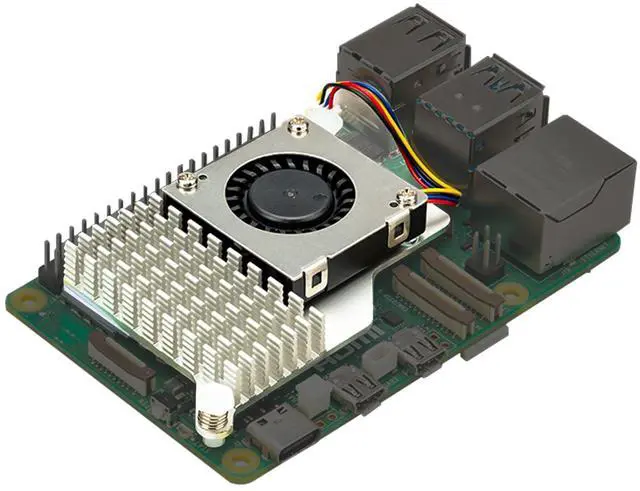 Main image of Raspberry Pi 5 Active Cooler Heatsinks for Pi5 Raspberry Pi Official Intelligent Cooling PWM Fan Case and Acrylic Case for Pi 5 (pi5 Active Cooler)