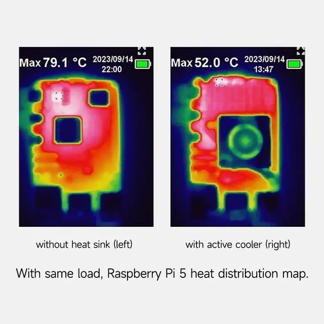 Alt view image 4 of 7 - Raspberry Pi 5 Active Cooler Heatsinks for Pi5 Raspberry Pi Official Intelligent Cooling PWM Fan Case and Acrylic Case for Pi 5 (pi5 Active Cooler)