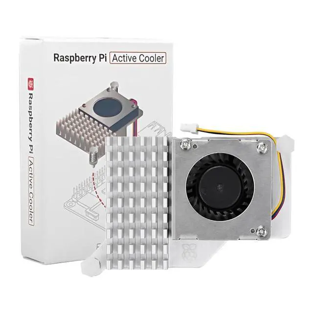 Alt view image 2 of 7 - Raspberry Pi 5 Active Cooler Heatsinks for Pi5 Raspberry Pi Official Intelligent Cooling PWM Fan Case and Acrylic Case for Pi 5 (pi5 Active Cooler)
