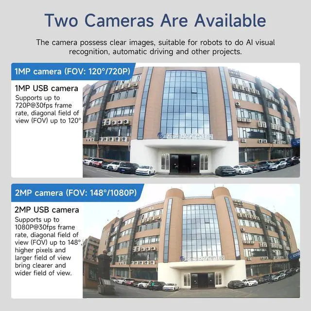 Alt view image 5 of 7 - 1MP 2DOF Camera Electric PTZ Smart Car Robot 2D Servo Bracket USB RaspberryPi (2DOF 1MP Basic)