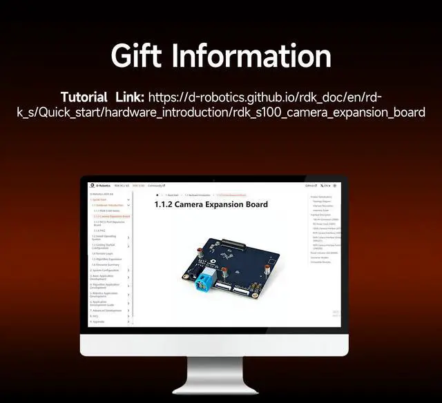 Alt view image 6 of 7 - D-Robotics RDK S100/S100P Camera Expansion Board, Designed for RDK S100/S100P Development Kit, Suitable for Multiple Visual Development Scenarios