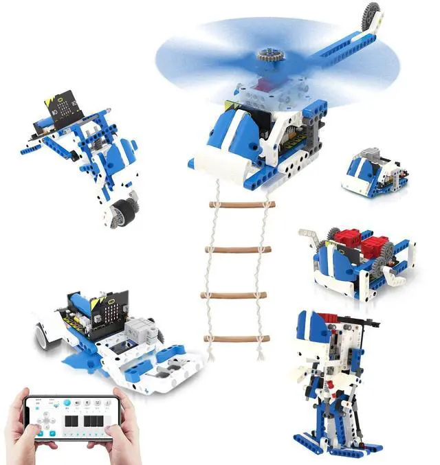 Main image of Micro:bit Building Robot Kit 16 in 1 STEM Projects Standard with Sensor Module DIY (Standard Kit with microbit V2)