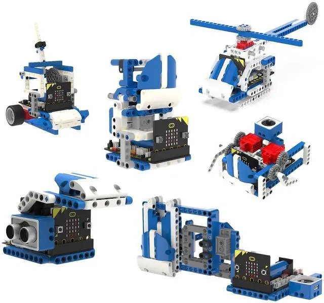 Main image of Micro:bit Building Block Robot Kit 16 in 1 STEM Projects Advanced with Sensor Module DIY Toys for Kids 10+ Gifts for Christmas (Advanced Kit)