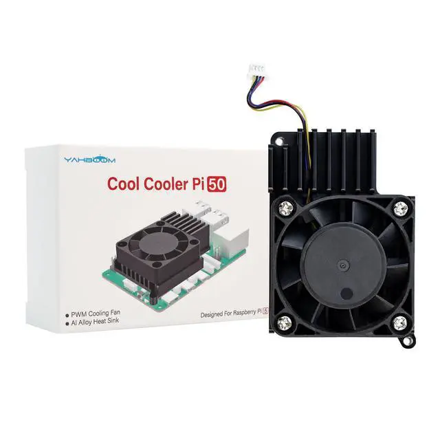 Alt view image 7 of 7 - Active Cooler for Raspberry Pi 5, ICE Peak Cooler for Raspberry Pi 5, Aluminum Heatsink and Cooling Fan for Raspberry Pi 5 8GB/4GB/16GB