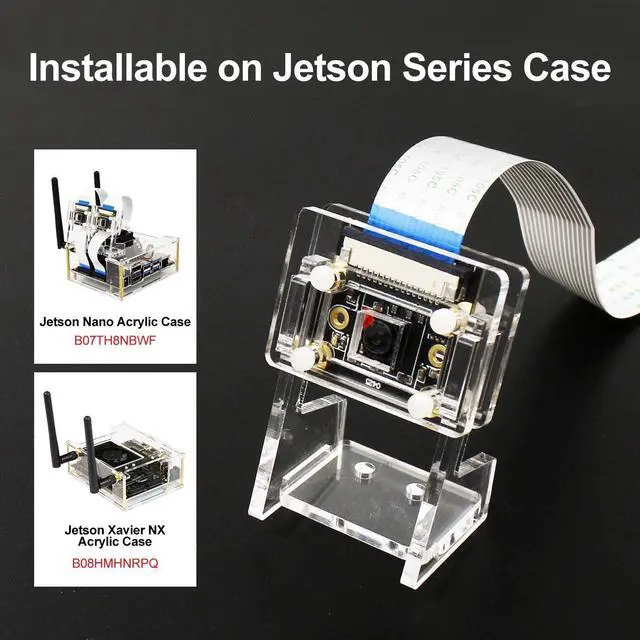 Alt view image 7 of 7 - HD Camera with Case,8MP 120°FOV Camera Module Compatible with Jetson Nano/Xavier NX/Jetson Orin Super (IMX219 120°Camera+15/22pin)